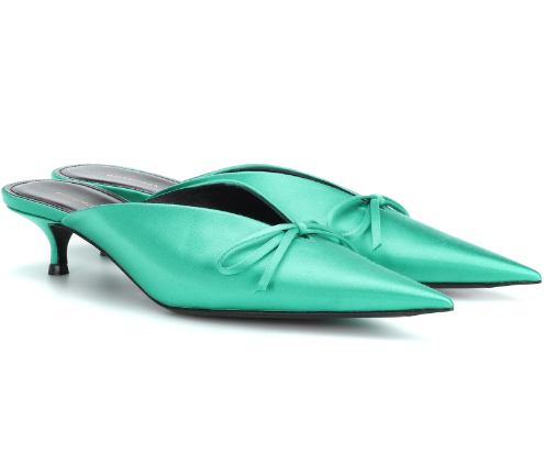 balenciaga heels green