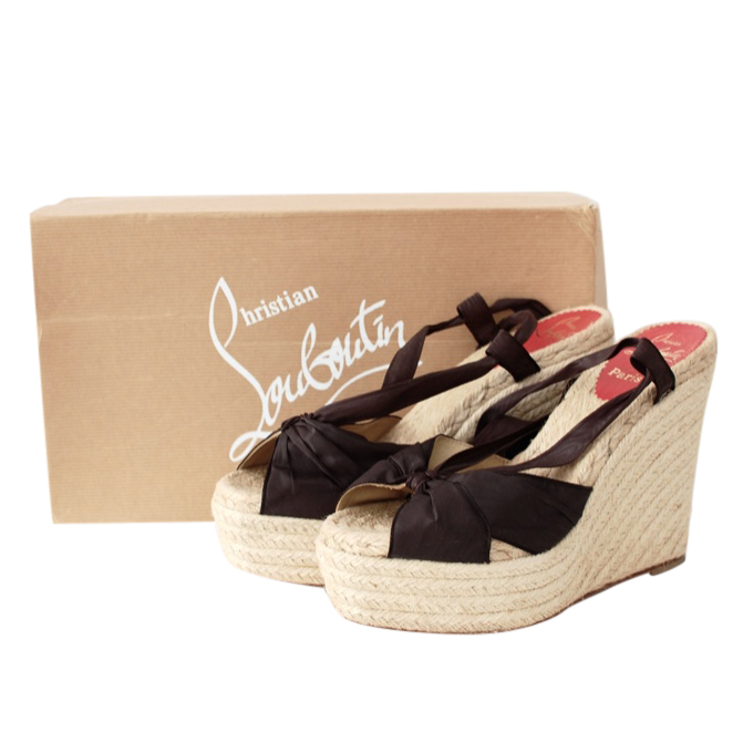 louboutin espadrilles wedge