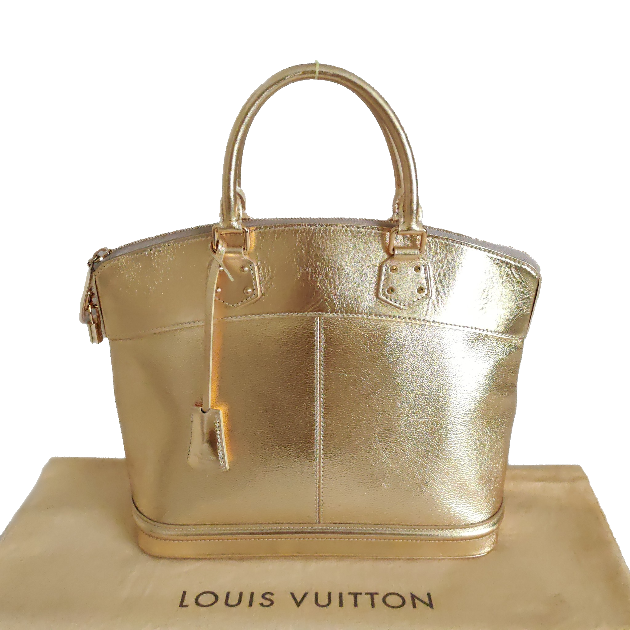 Louis Vuitton Lockit Mm Gold Suhali Tote Bag | HEWI