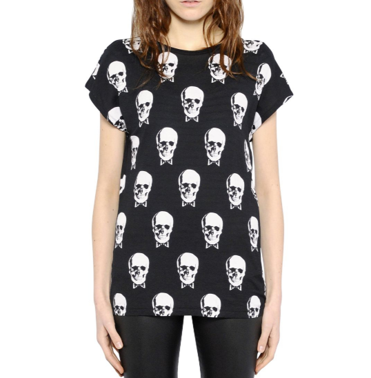 saint laurent skull t shirt