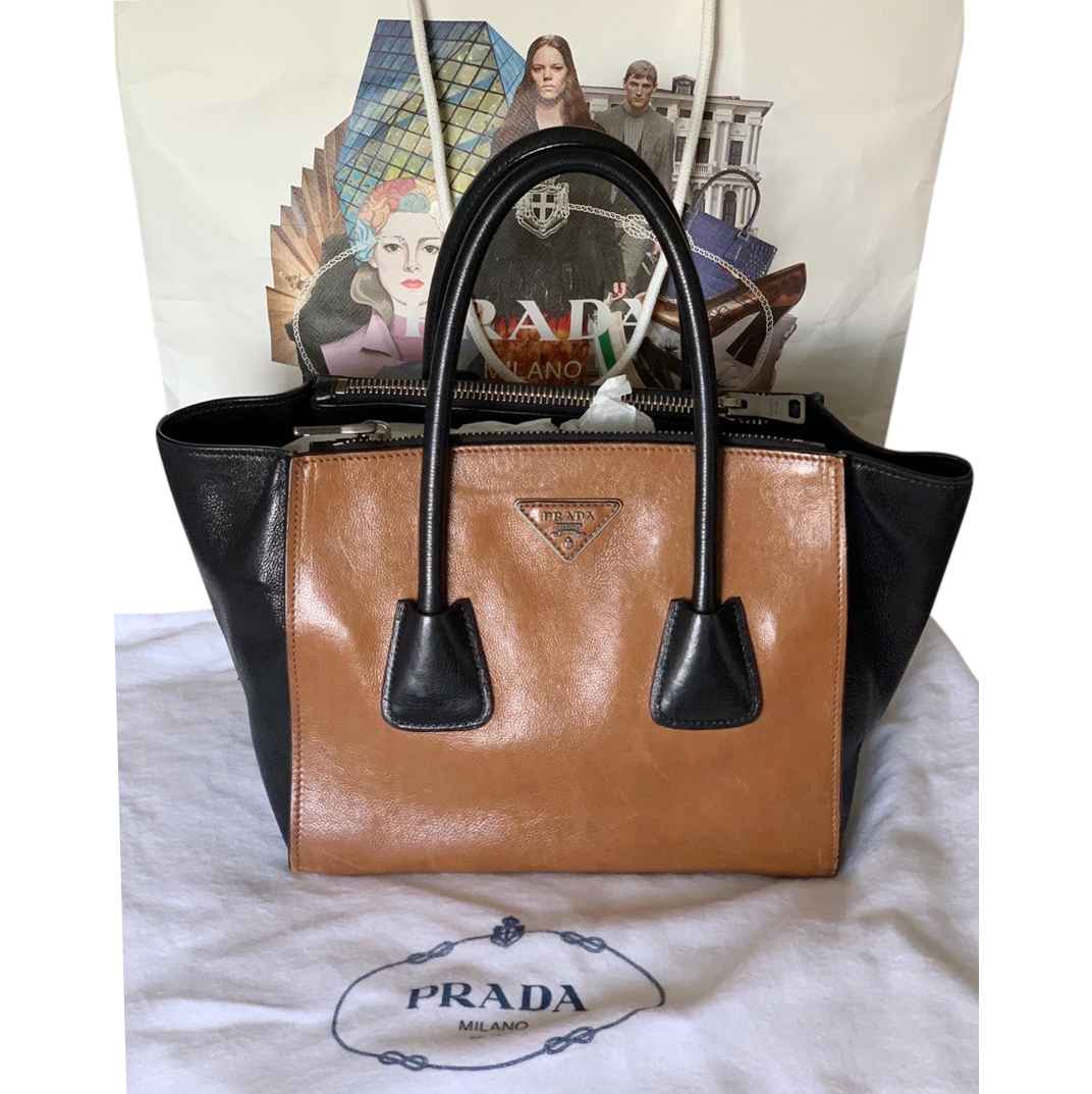 prada two tone bag