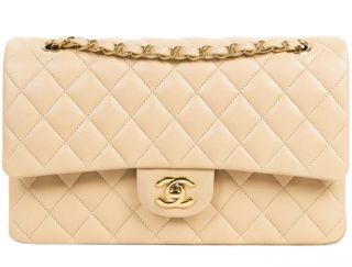 Chanel Beige Clair Classic Double Flap Bag