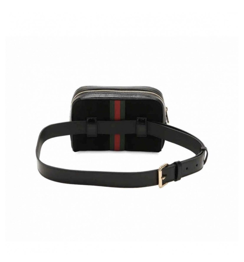Gucci Ophidia Small Suede Leather Belt Bag In Black | HEWI