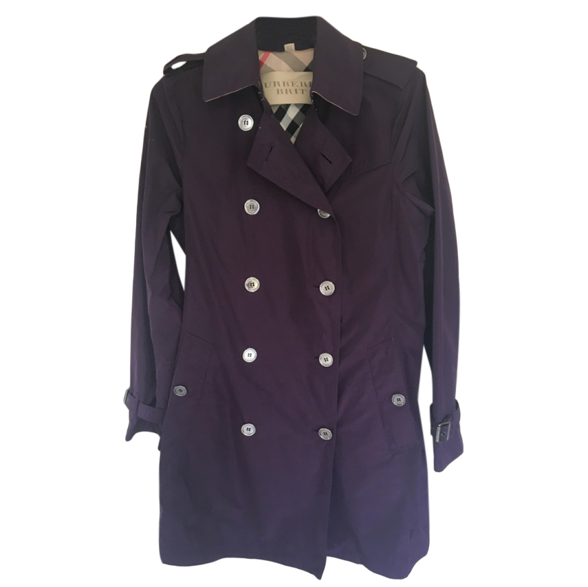burberry purple coat