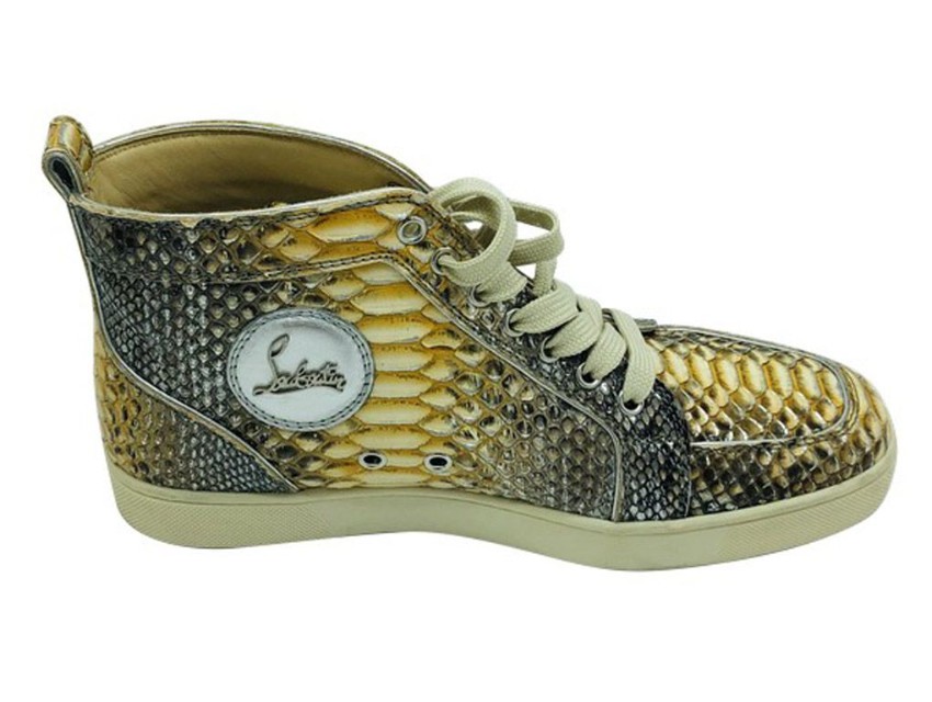 louboutin python sneakers
