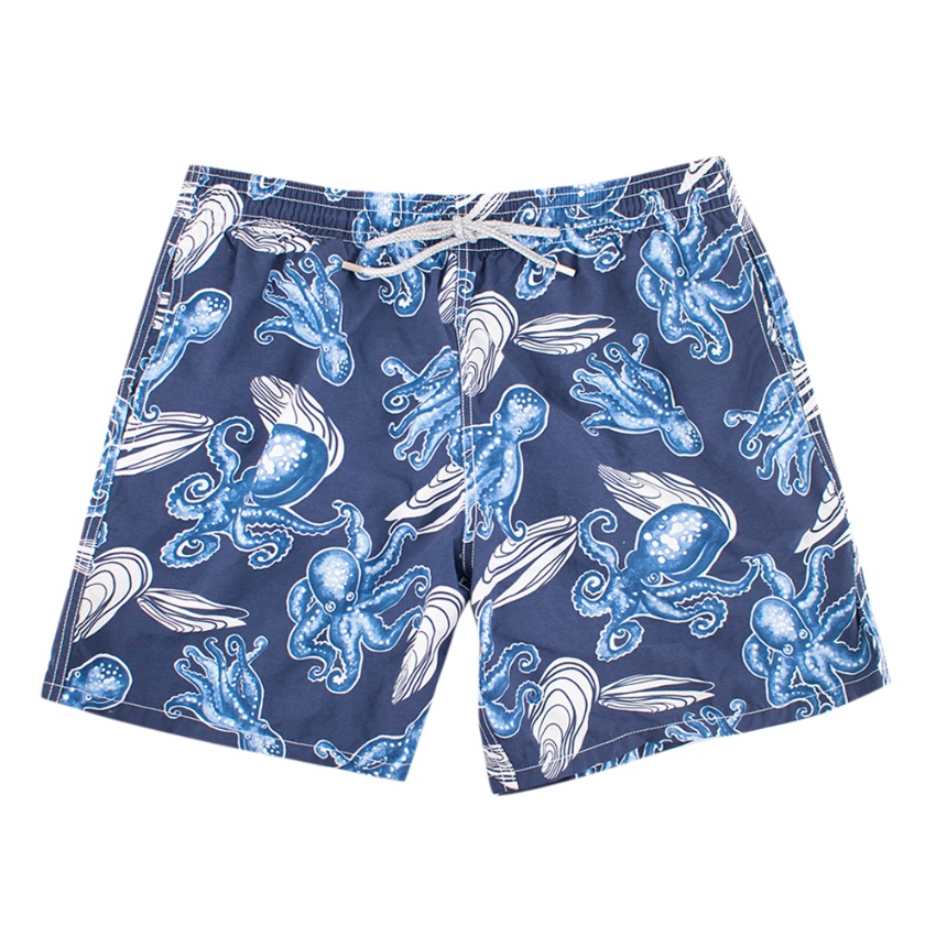 Vilebrequin Blue Octopus Print Swim Shorts | HEWI