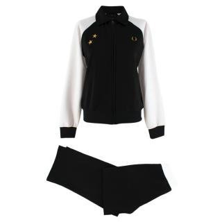 Bella Freud X Fred Perry Black Block Tricot Tracksuit