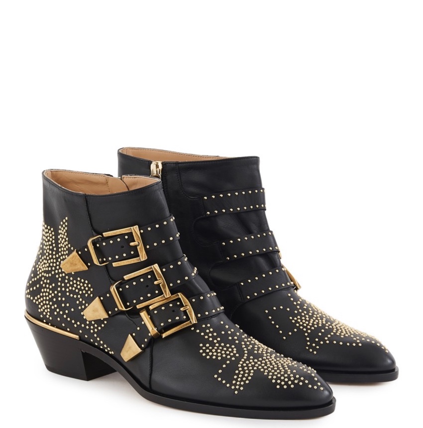 chloe studded ankle boots