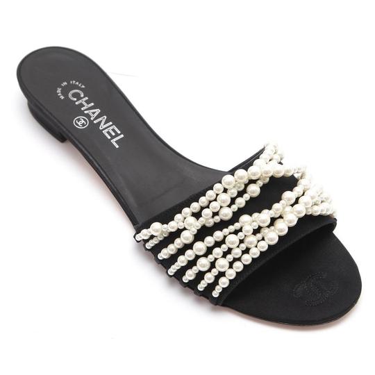 chanel slides with pearls