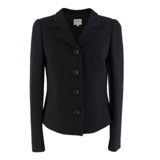 Armani Collezioni Black Button-Up Blazer 