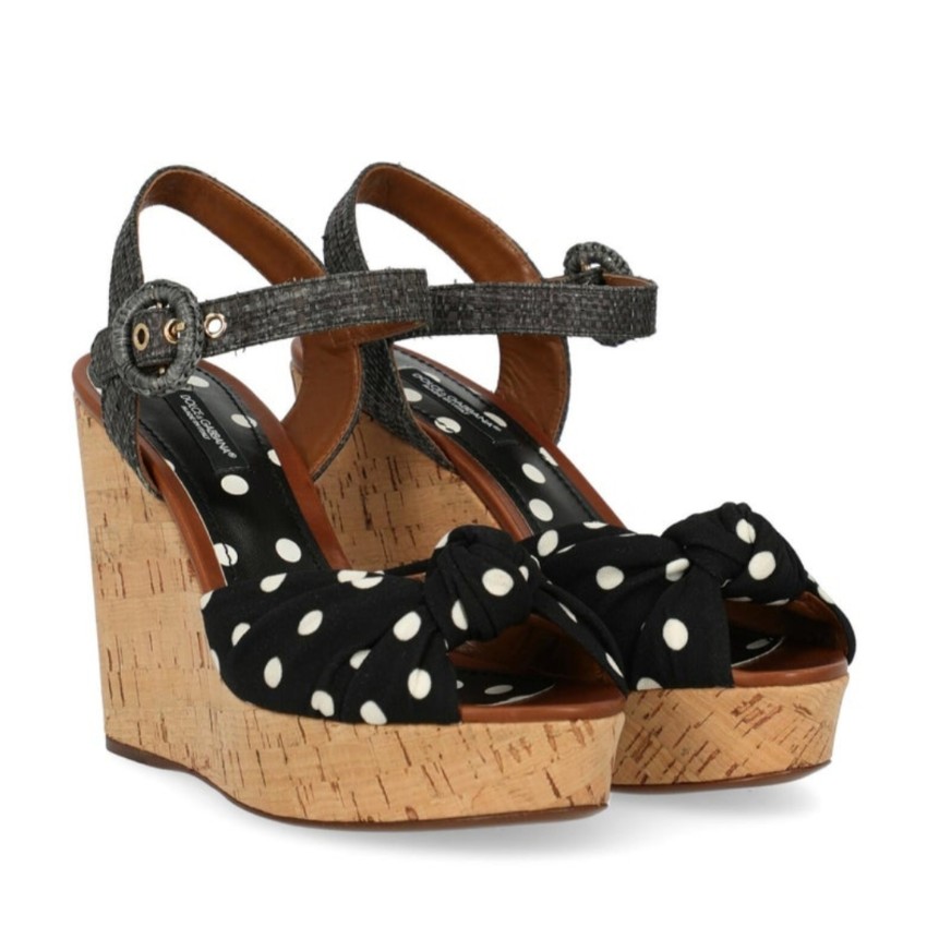 polka dot wedges