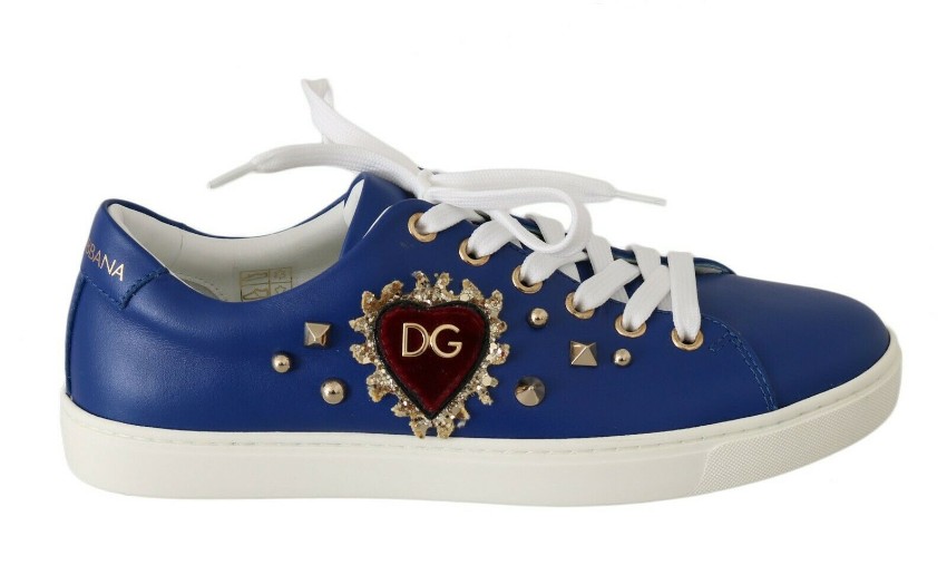 dolce and gabbana blue trainers