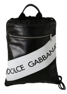 Dolce & Gabbana Zip Front Drawstring Backpack