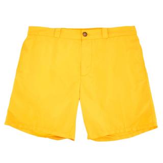 Be Swims Mens Yellow Swim Shorts 