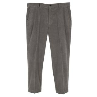 Brooks Brothers Grey Five-Pocket Corduroy Pants 