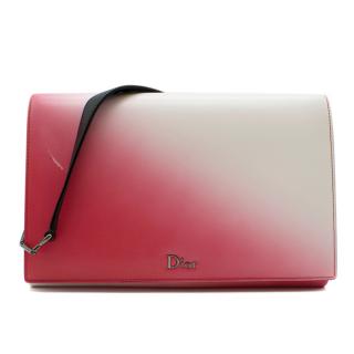 Dior Pink & White Ombre Leather Cruise Flap Bag