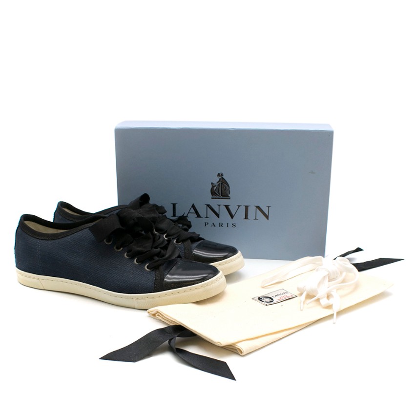 lanvin canvas sneakers