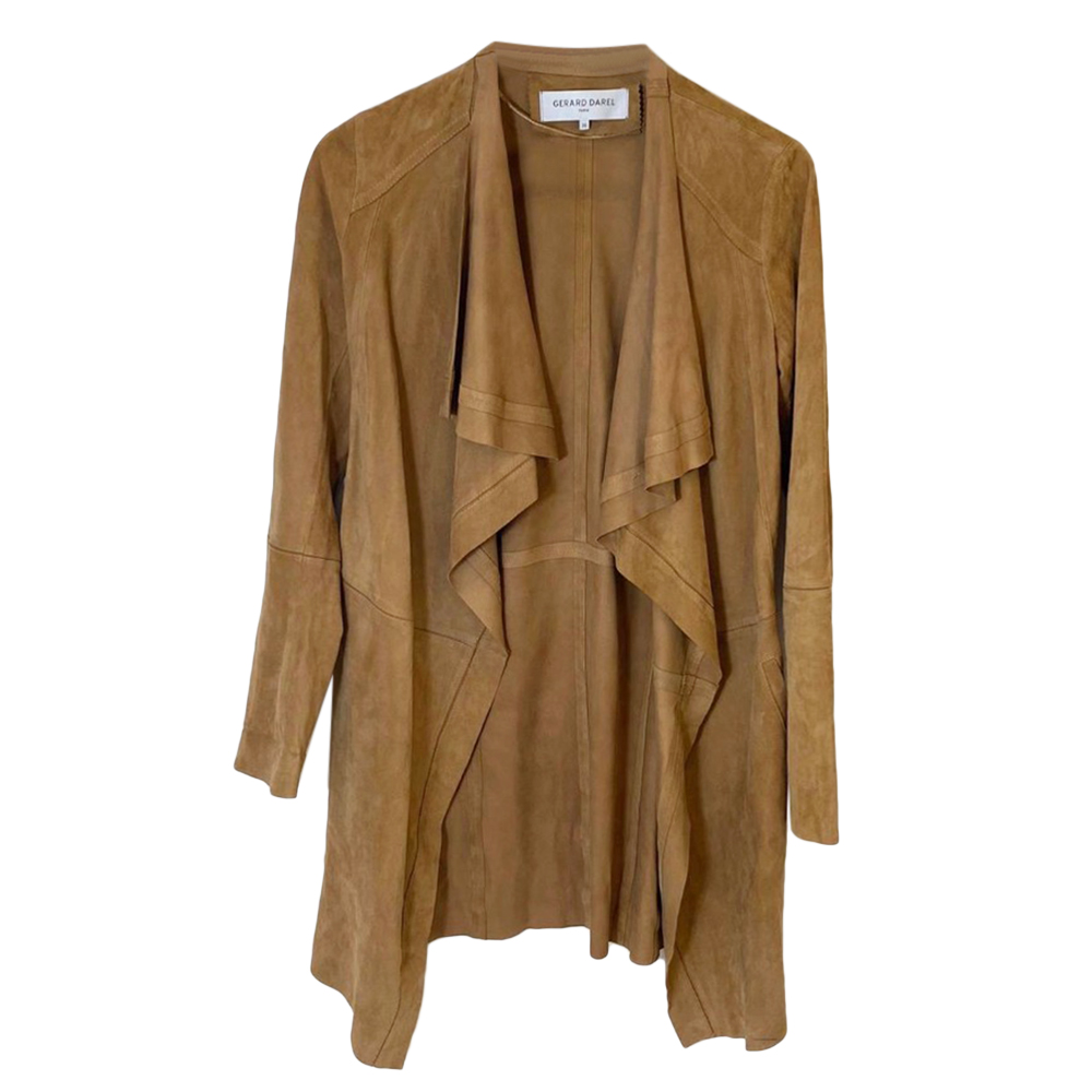 suede waterfall jacket