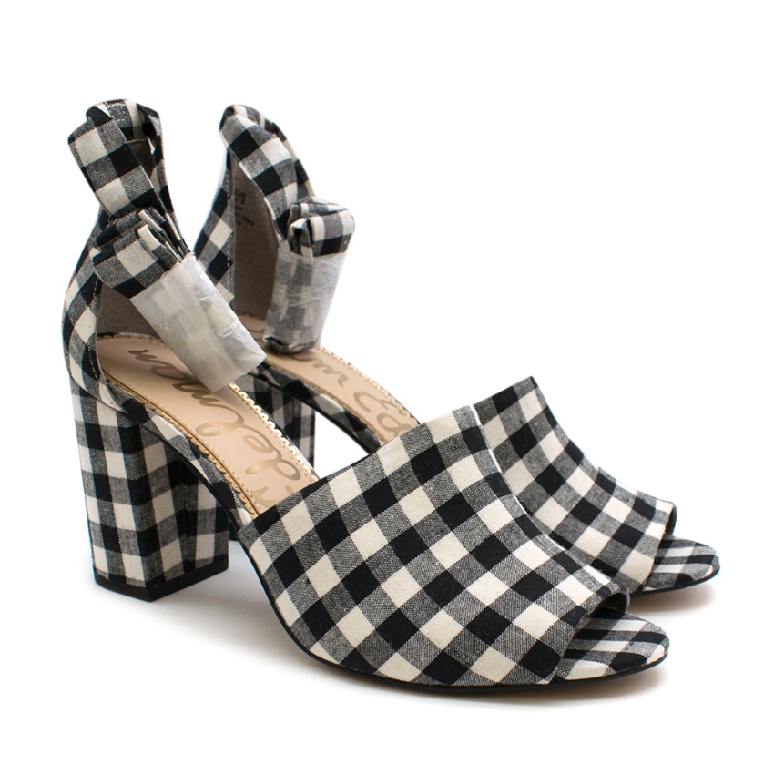 sam edelman black and white heels