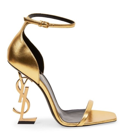 ysl sandals gold