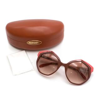 Missoni Tri Pink Geometric Sunglasses