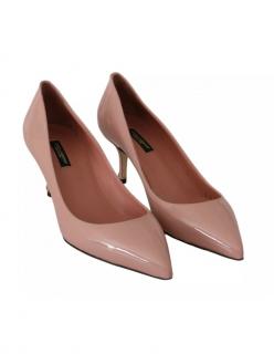Dolce & Gabbana Pale Pink Patent Leather Pumps