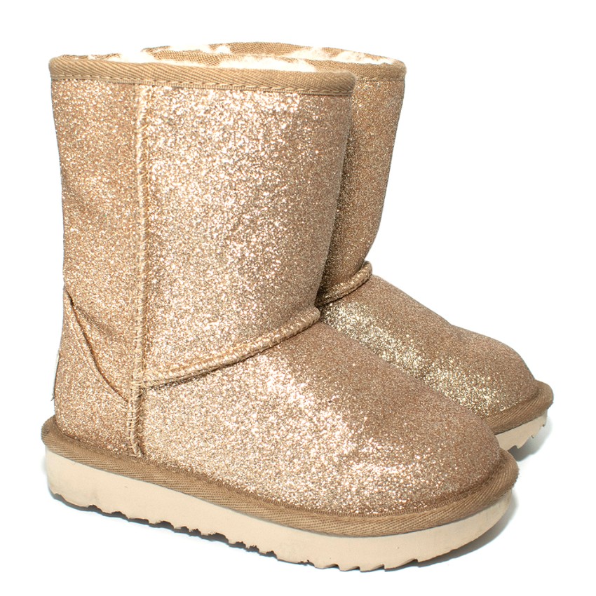 gold sparkle uggs