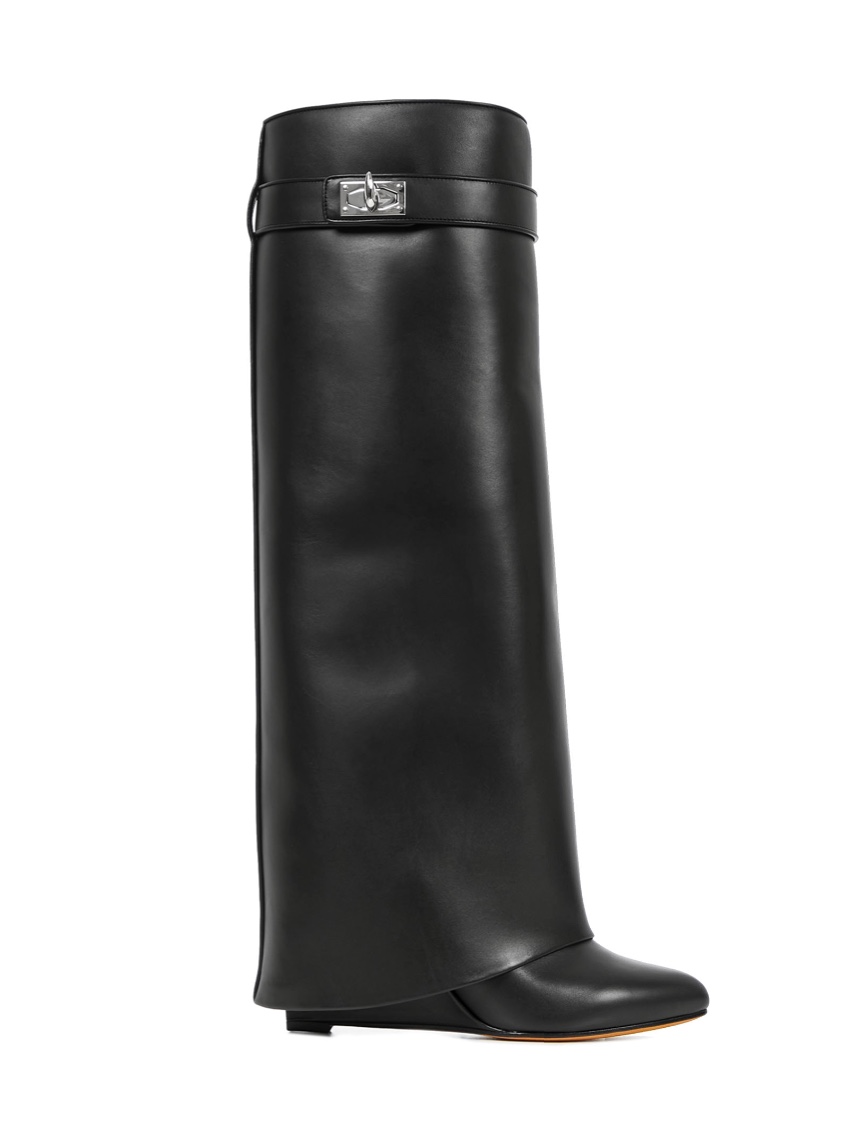 givenchy leather wedge boots