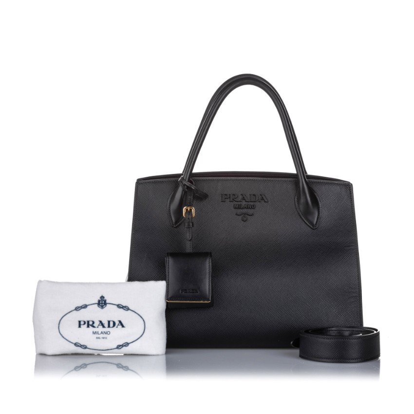 prada saffiano monochrome