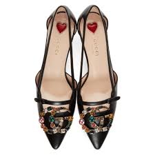 gucci embellished heels