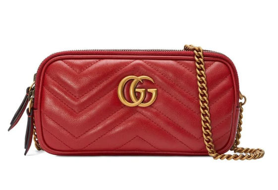 gucci marmont mini chain bag