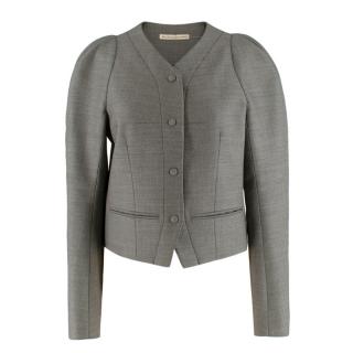 Balenciaga Puff Shoulder Classic Tailored Jacket