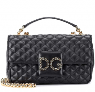 Dolce & Gabbana Quilted DG Millennials Leather Shoulder Bag