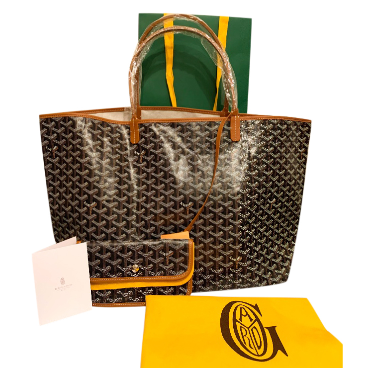 goyard tote bag black