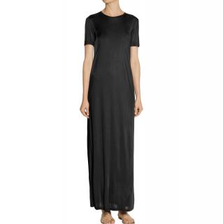 The Row Black Short Sleeve Maxi Dress