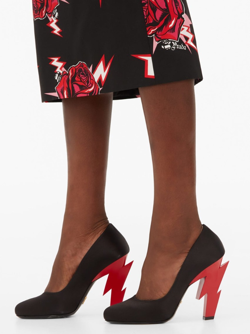 prada lightning bolt heels