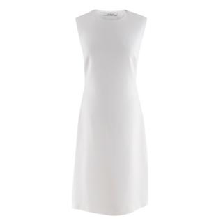Givenchy Cream Sleeveless A-Line Tie-Back Midi Dress