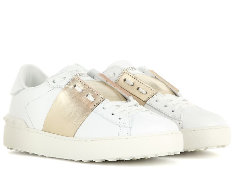 valentino sneakers gold