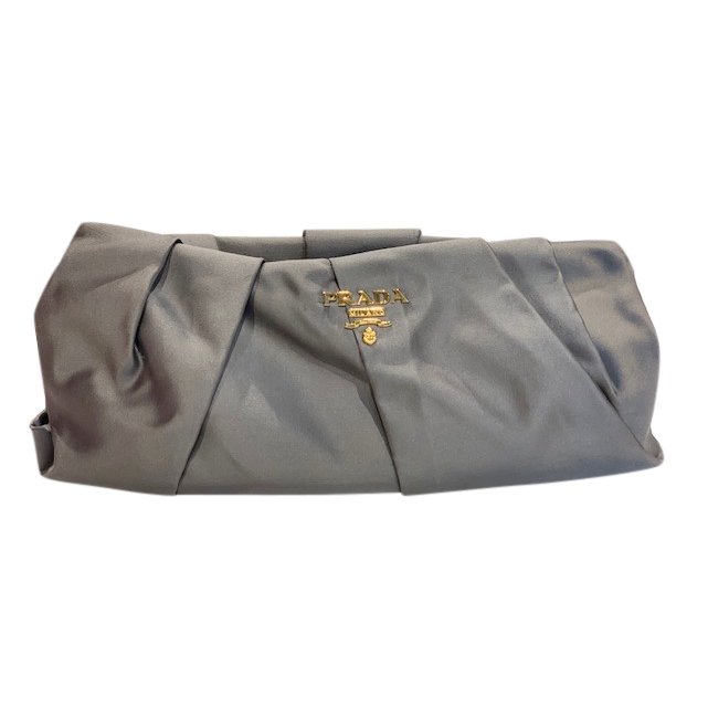 prada satin clutch