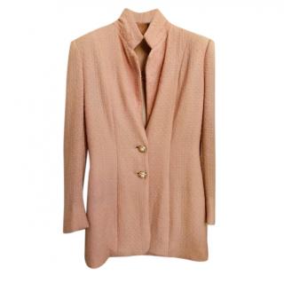 Hardy Amies Vintage boucle wool pink tailored jacket
