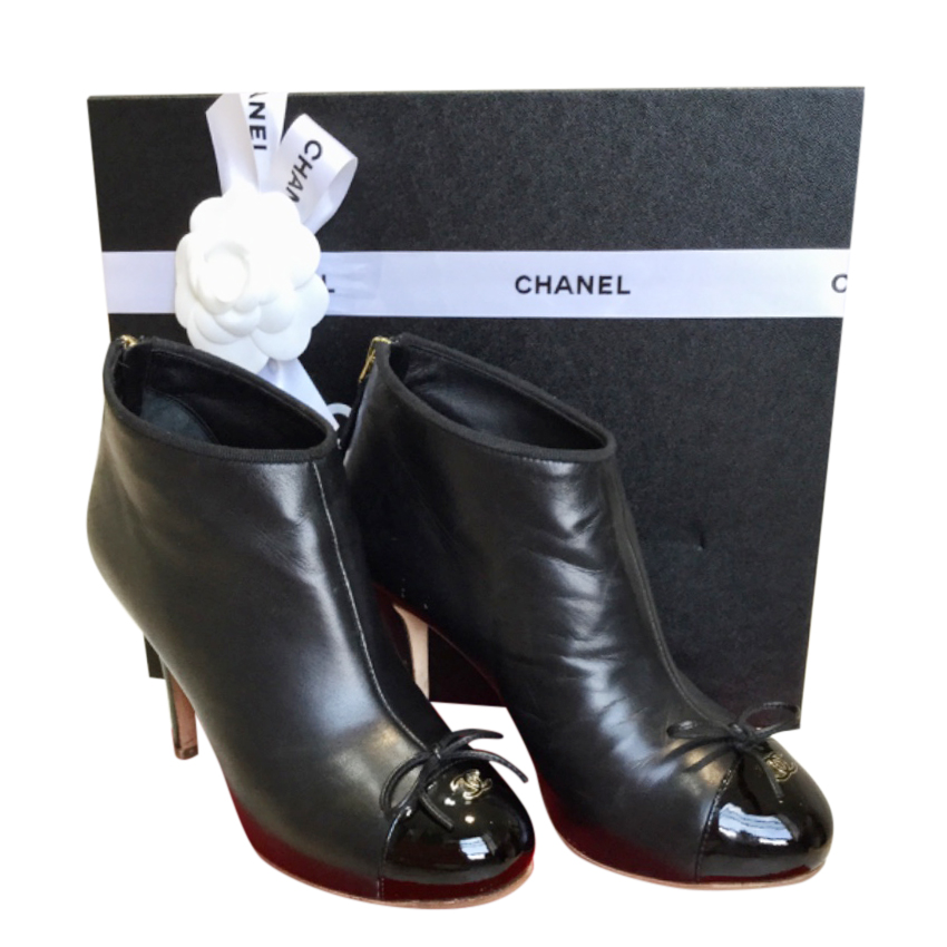 chanel ankle booties