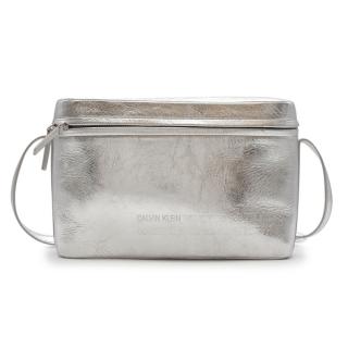 Calvin Klein 205W39NYC Silver leather Binocular Shoulder Bag