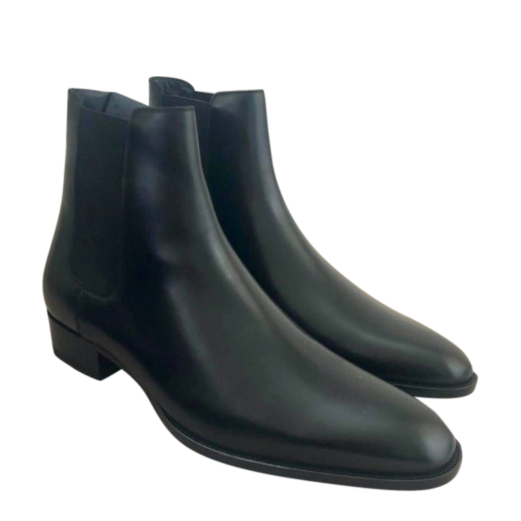 ysl black chelsea boots