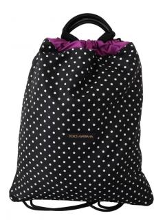Dolce & Gabbana Polka Dot Drawstring Backpack