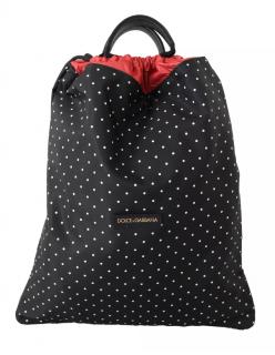 Dolce & Gabbana black dot nap sack bag 