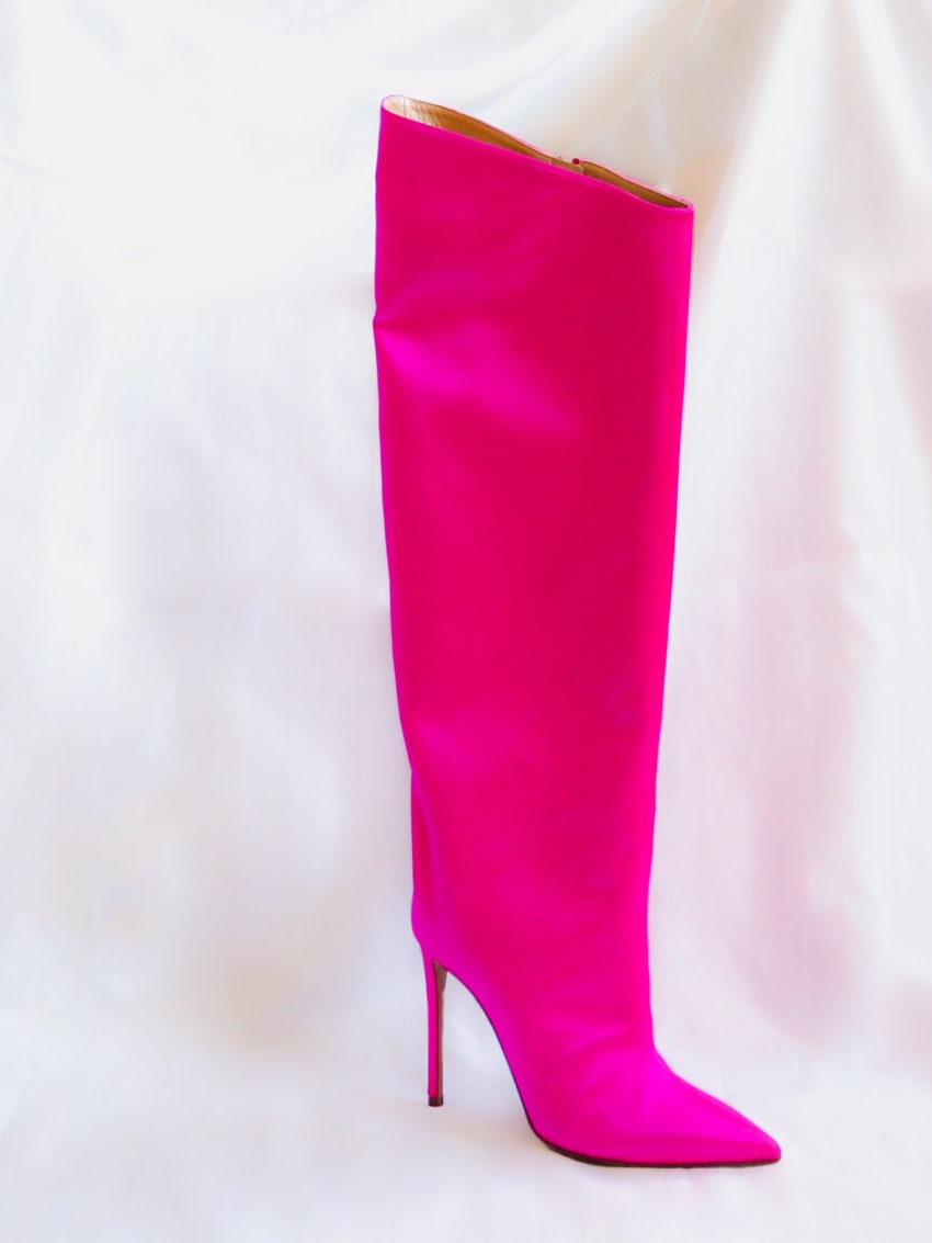 alexandre vauthier pink boots