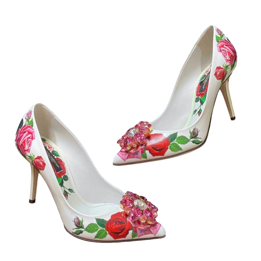 dolce and gabbana rose shoes