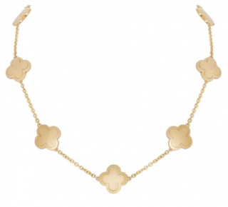 Van Cleef & Arpels Yellow Gold Pure Alhambra Necklace