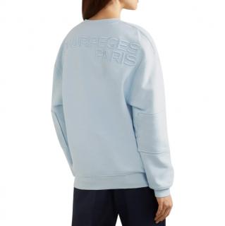 Courreges Oversized cotton-jersey sweatshirt