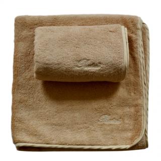Pratesi Beige Cotton Home Towel Set